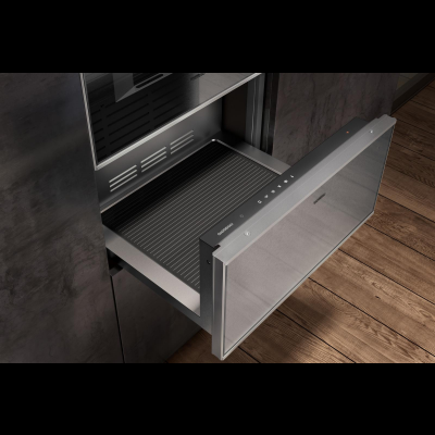 Gaggenau WS462112, Serie 400, W&auml;rmeschublade, 60 x 29 cm, Edelstahl-hinterlegte Vollglast&uuml;r