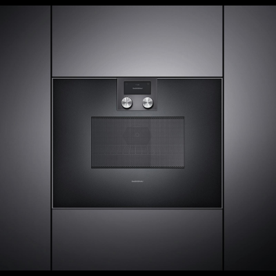 Gaggenau BM450100, Serie 400, Mikrowellen-Backofen, 60 x 45 cm, T&uuml;ranschlag: Rechts, Gaggenau Anthrazit