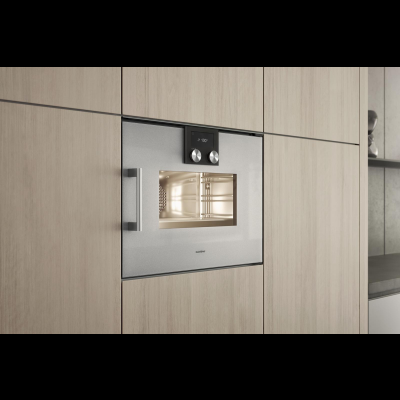 Gaggenau BSP250111, Serie 200, Dampfbackofen, 60 x 45 cm, T&uuml;ranschlag: Rechts, Gaggenau Metallic